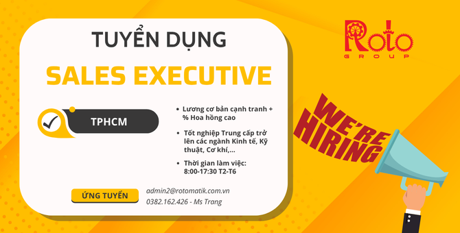 TUYỂN DỤNG NHÂN VIÊN KINH DOANH (SALES EXECUTIVE)