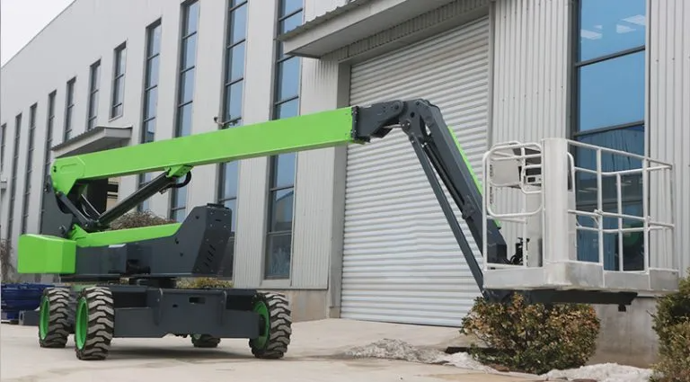 Xe Nâng Người Động Cơ Điện Telescopic Boom Lift Trust Horse J18